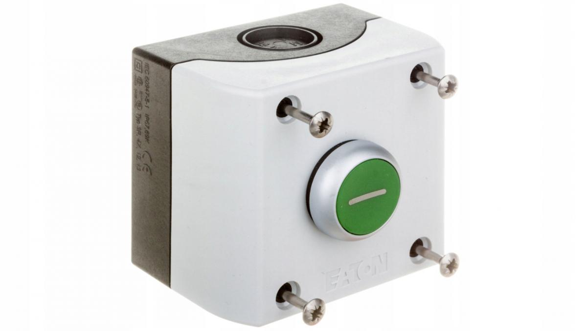 EATON Napęd M22-D-G-X1/KC11/I przycisk płaski zielony 1Z1R bez samopowrotu