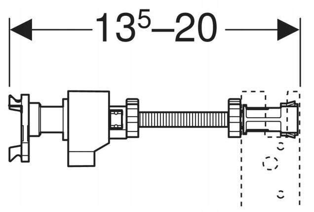 GEBERIT Wsporniki dystansowe Geberit Duofix