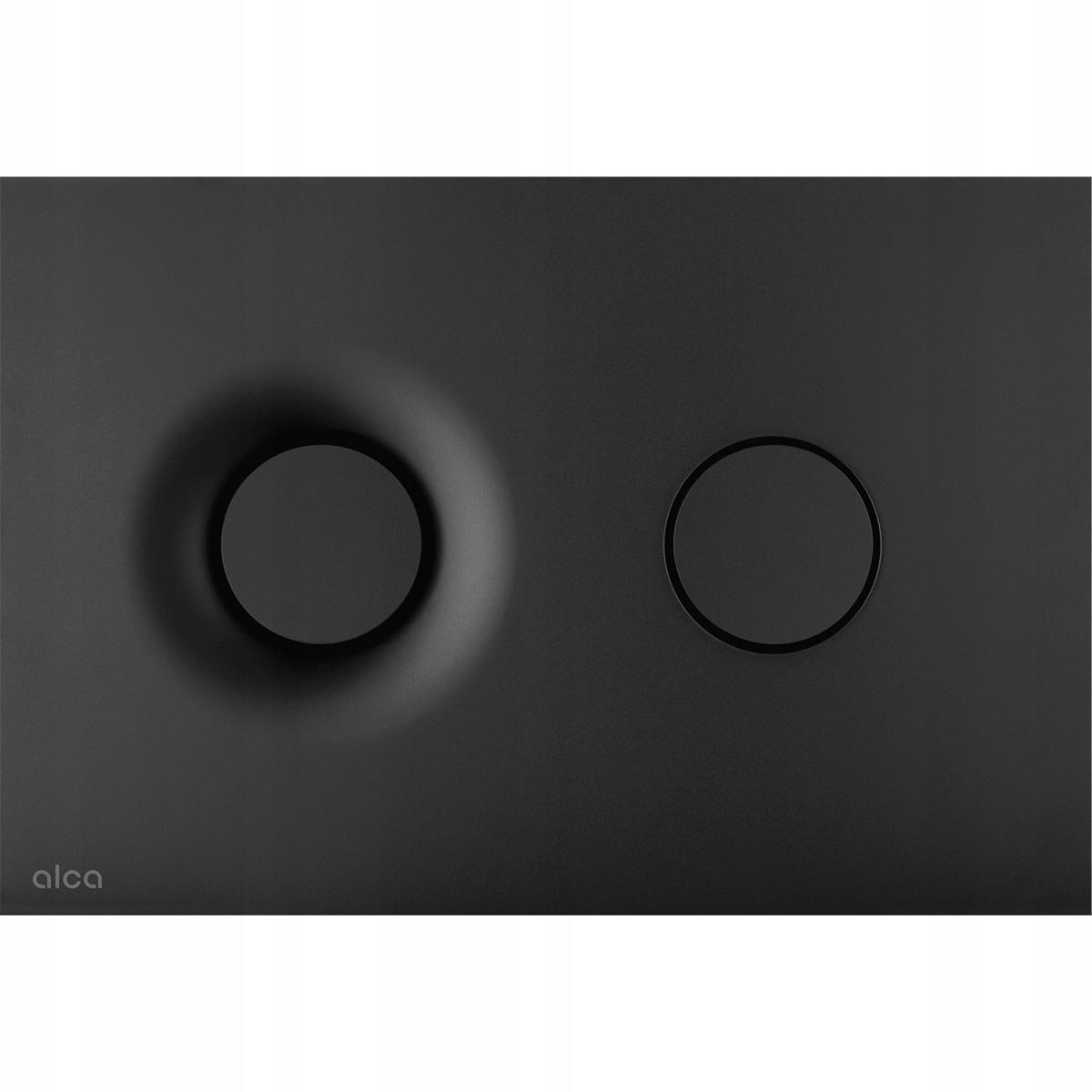 Przycisk sterujący ALCADRAIN THIN do systemów podtynk czarny mat okrągły