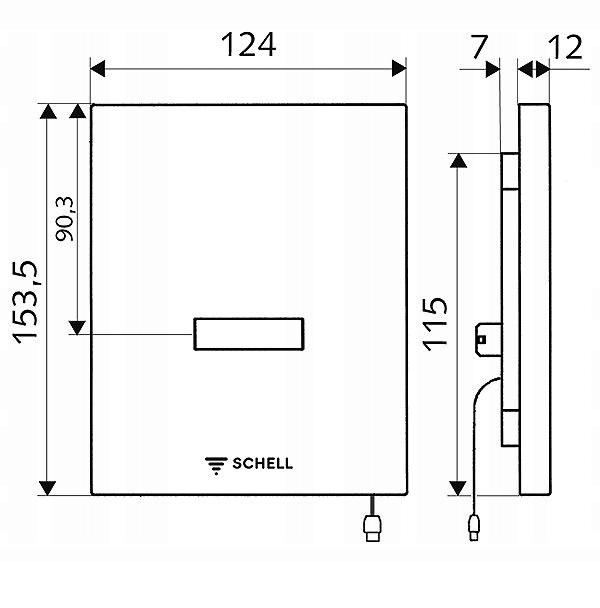 Sterownik elektroniczny Edition 230 V biały do spłuczki pisuarowej Compact
