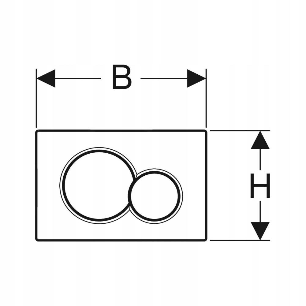 GEBERIT Przycisk uruchamiający Sigma01 przedni chrom mat 115.770.JQ.5 48h