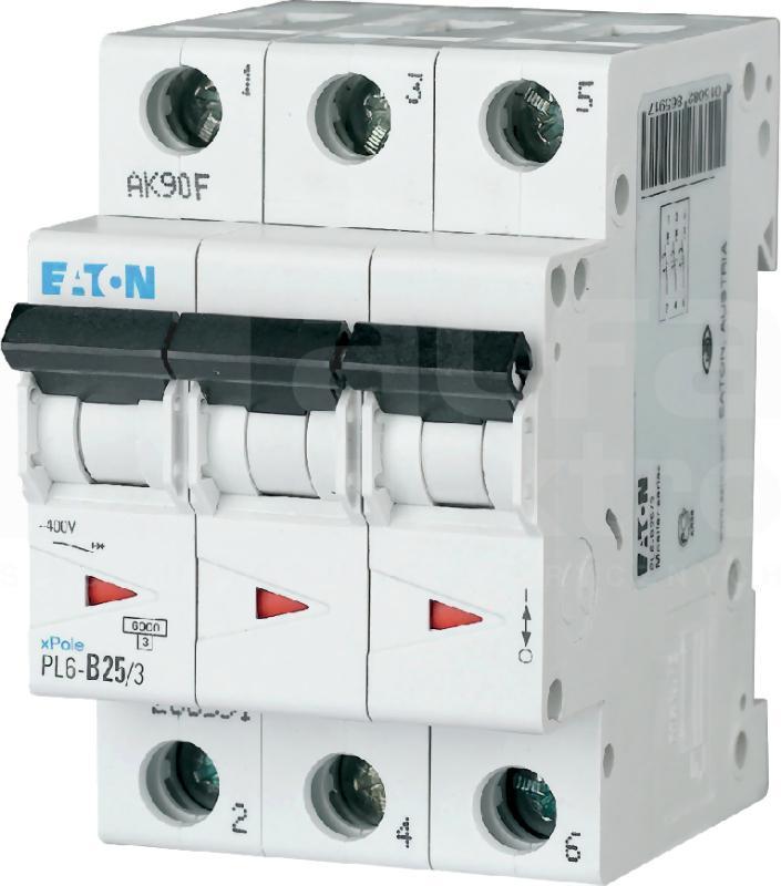 EATON Wyłącznik nadprądowy 6kA PL6-D40/3