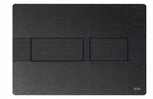 Przycisk spłukujący TECE solid podwójny do WC metalowy grafit szczotkowany