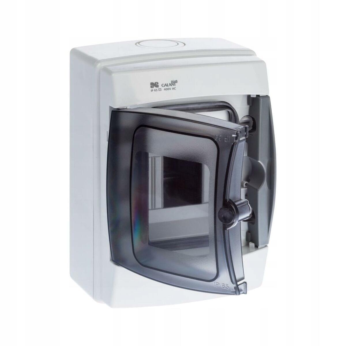Rozdzielnica GALANT PLUS RN 1/4 IP65 drzwi transparentne N+PE (4 moduły)