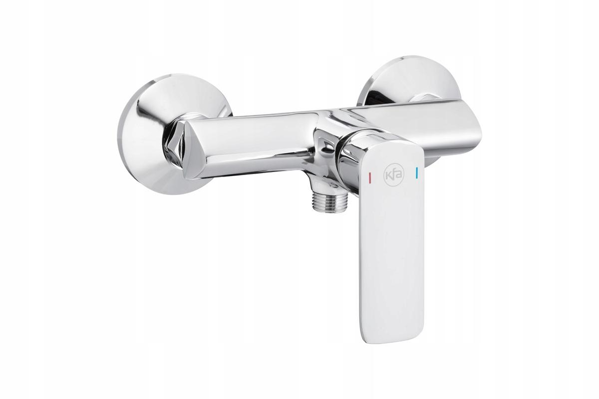 Bateria natryskowa ścienna ARMATURA KRAKÓW AMAZONIT 2-otw mosiężna chrom