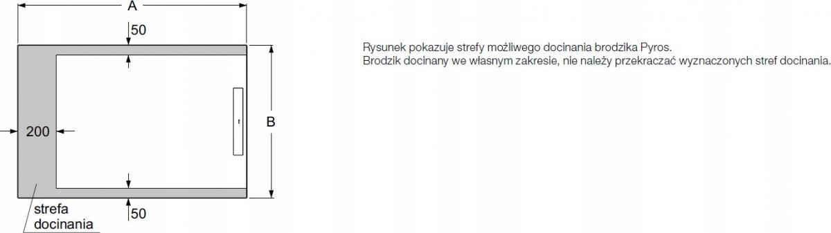 Brodzik prysznicowy kompozyt STONEX prostokąt 160.3x90x3.4cm PYROS syfon