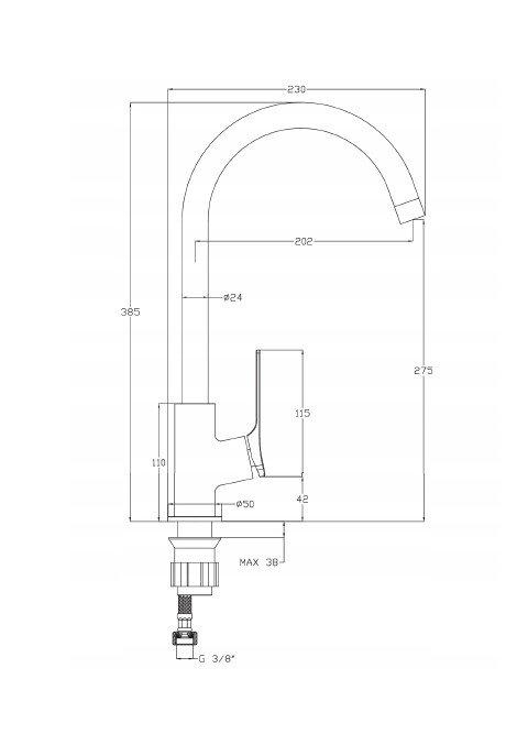 INVENA BATERIA ZLEW. NERI INVENA TREND CHROM