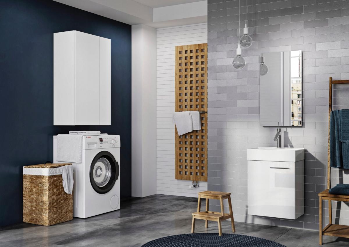 Zestaw: Szafka ELITA TINY+ umywalka ceramiczna 45 Forest Green Mat