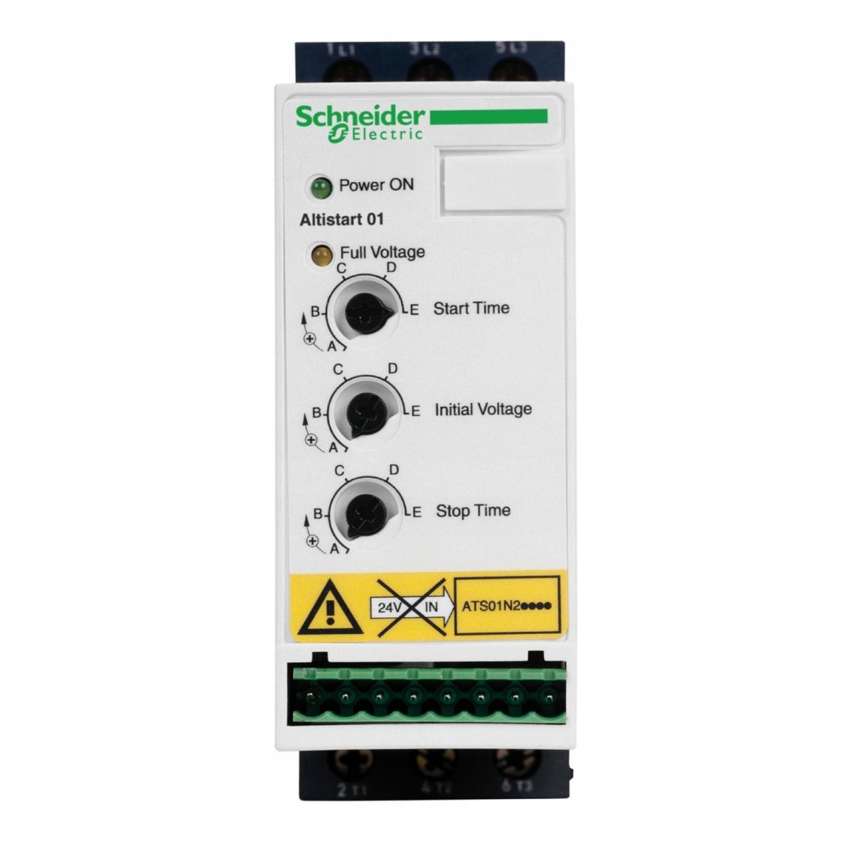 Układ łagodnego rozruchu ATS01 3-fazowe 380/415VAC 50/60Hz 11kW 22A IP20