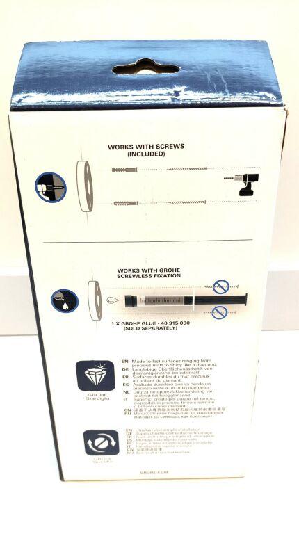 Uchwyt na zapasowy papier toaletowy ścienny GROHE Essentials metalowy chrom