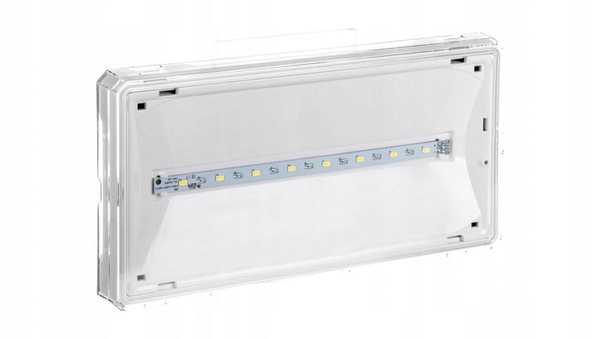 AWEX Oprawa EXIT IP65 ECO LED 1W 1h jednozadaniowa biała