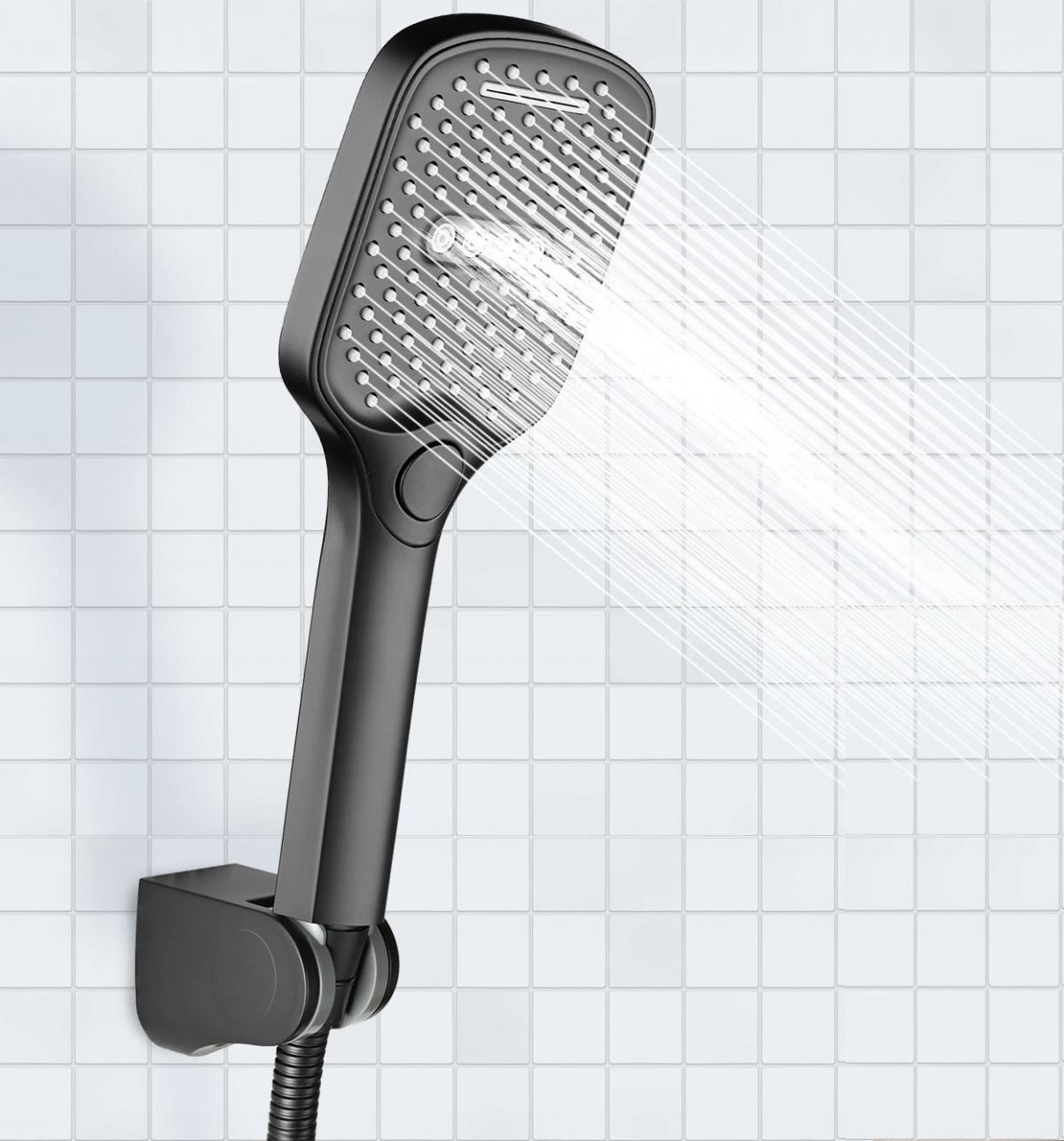 Bateria wannowa jednouchwytowa ścienna Hansgrohe Vernis Blend czarny