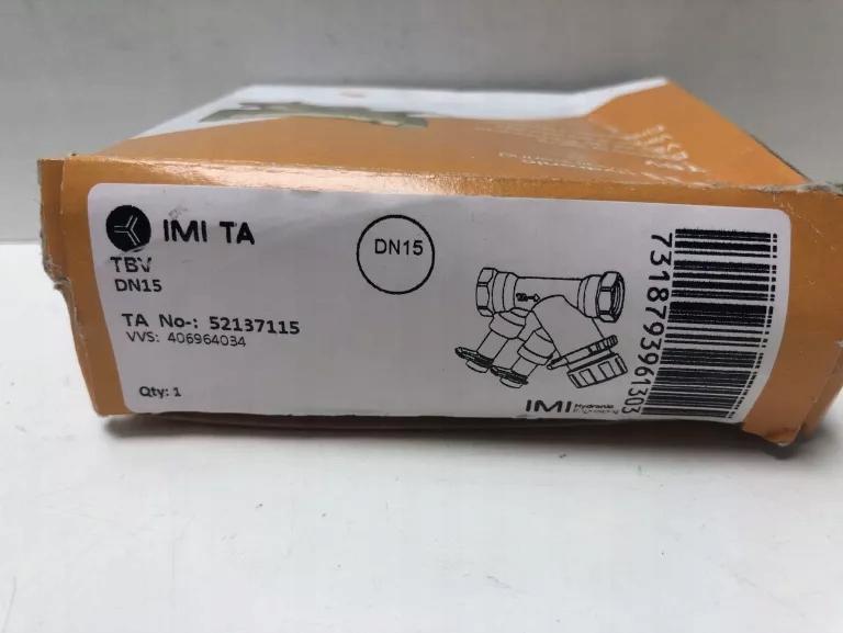 IMI TA TBV - Zawór równoważący do małych odbiorników końcowych DN 15 LF