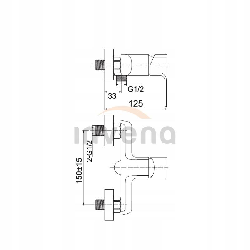 Bateria natryskowa INVENA NYKS 48h