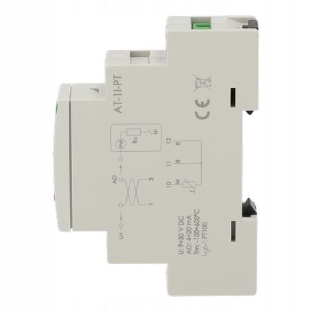 Przetwornik temperatury z wyjściem prądowym 4÷20 ma (at-1i-pt) Max-AT-1I-PT