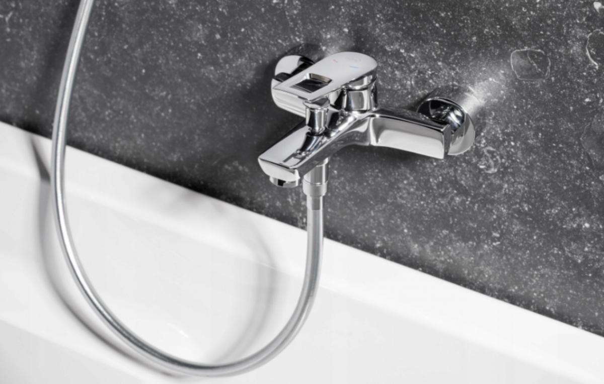 Bateria wannowa ścienna ARMATURA KRAKÓW ANGELIT 1-uchw 2-otw mosiężna chrom