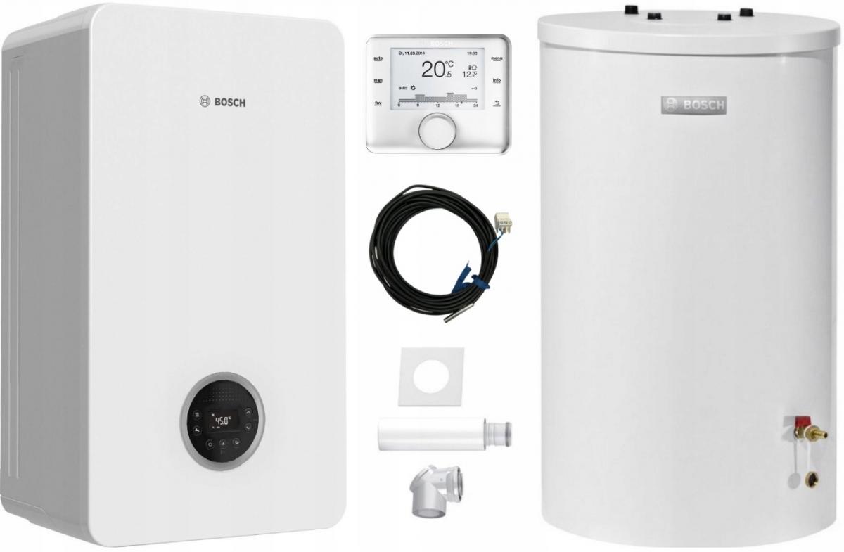 JUNKERS PAKIET Bosch CONDENS Zasobnik WST 120 CW 400 zestaw do szachtu 48h