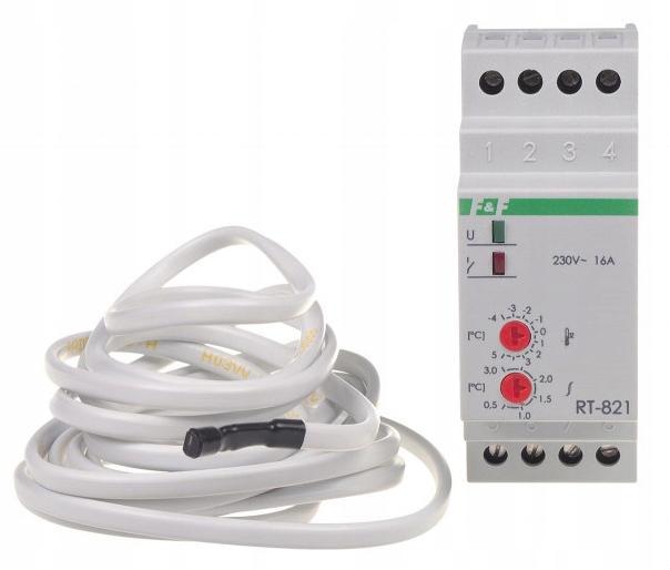 Regulator temperatury RT-821 z sondą w kmpl. zakres regulacji temp.: -4÷5°C