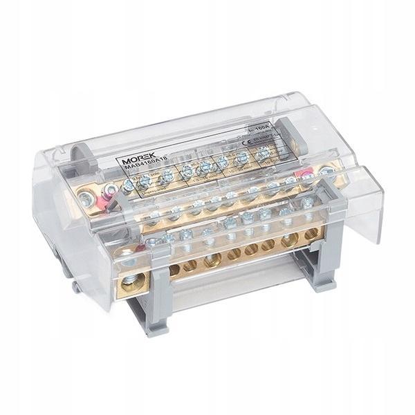 MOREK Blok dystrybucyjny Moblock 4P 160A-9 1x50 + 2x35 + 6x16mm2