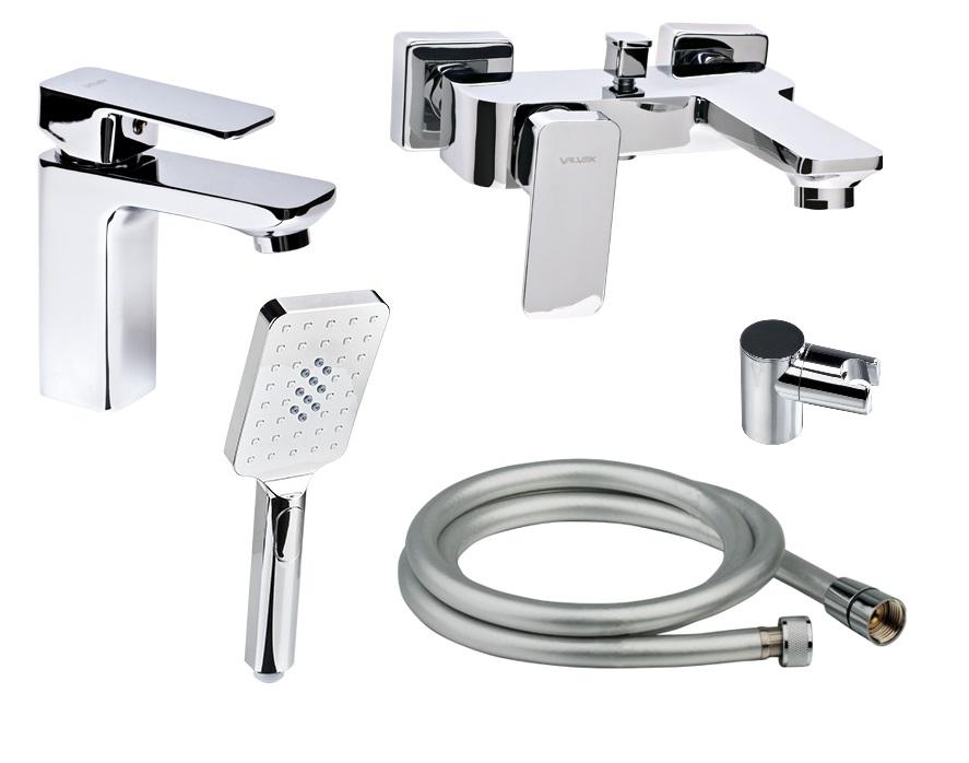 VALVEX Bateria umywalkowa Loft stojąca 1-otworowa z korkiem spustowym chrom