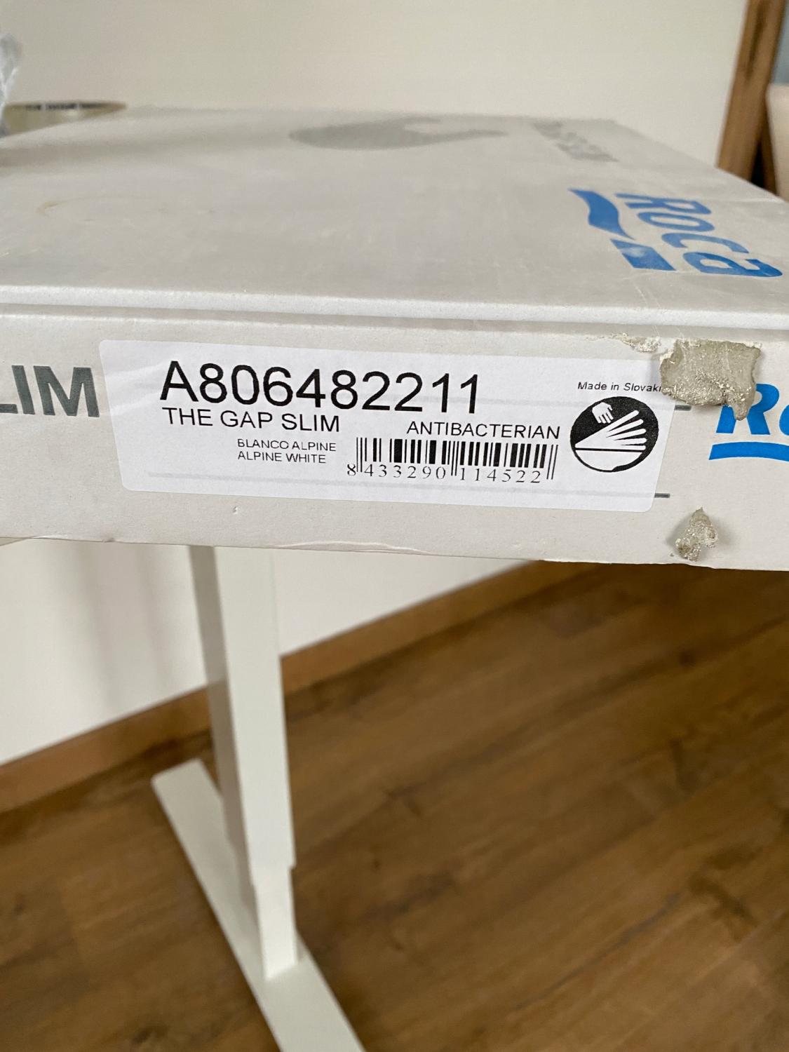 Pokrywa bidetowa GAP SQUARE Slim Wolnoopadajaca Biały ROCA[5]