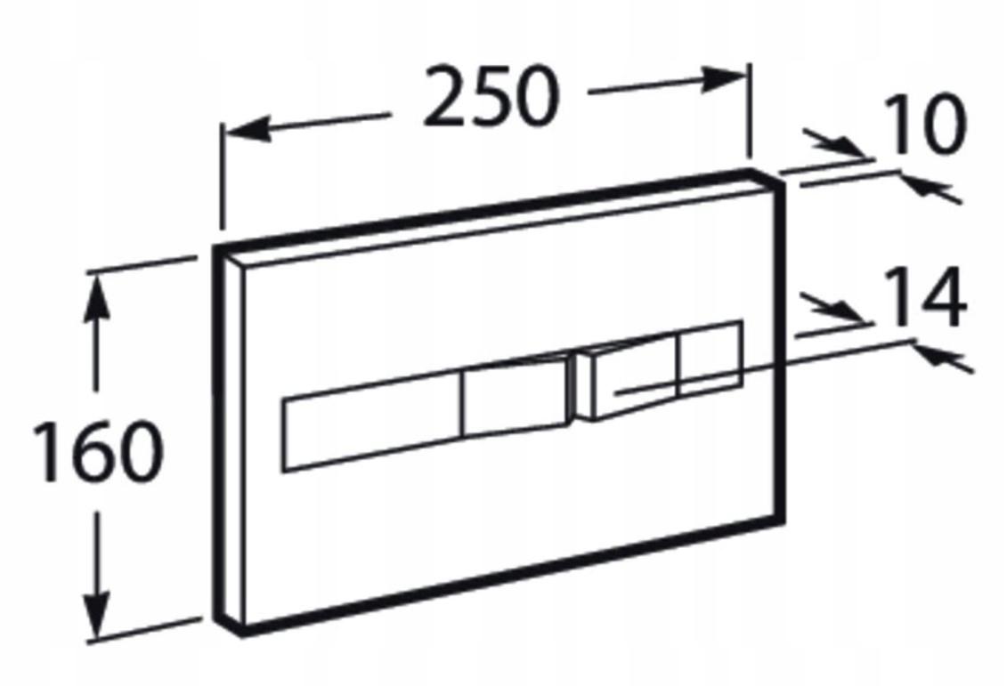 Przycisk spłukujący ROCA PL2 2-funkc do syst DUPLO ONE biały