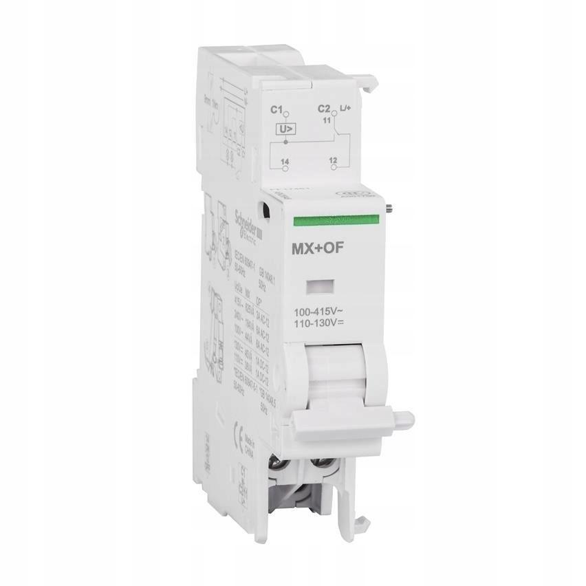 Wyzwalacz wzrostowy Acti9 ze stykiem MX+OF-230/400 1CO 100415 VAC, 110130 V