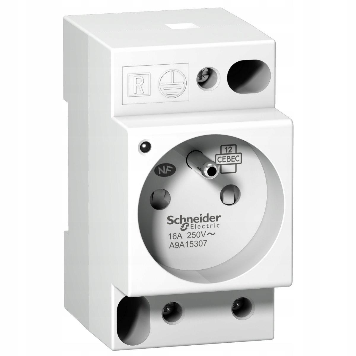 SCHNEIDER ELECTRIC Gniazdo modułowe Acti9 iPC-F-I z bolcem, z lampką