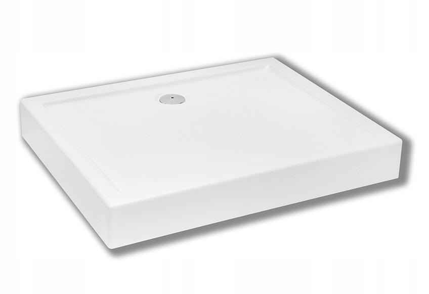 SCHEDPOL Brodzik akrylowy Competia z podbudową Stabilsound Plus 80x100x14cm