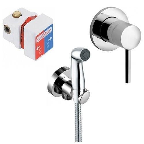 Zestaw prysznicowy higieniczny KLUDI BOZZ chrom zawiera: element podtynkowy