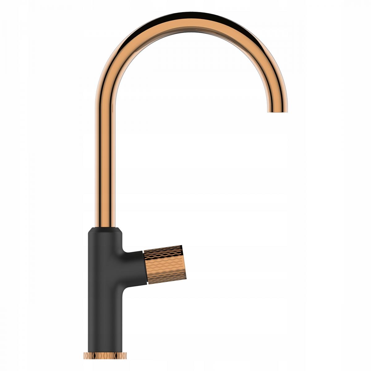 INVENA BATERIA ZLEWOZMYWAKOWA MOONLIGHT INVENA TREND CZARNA / ROSE GOLD