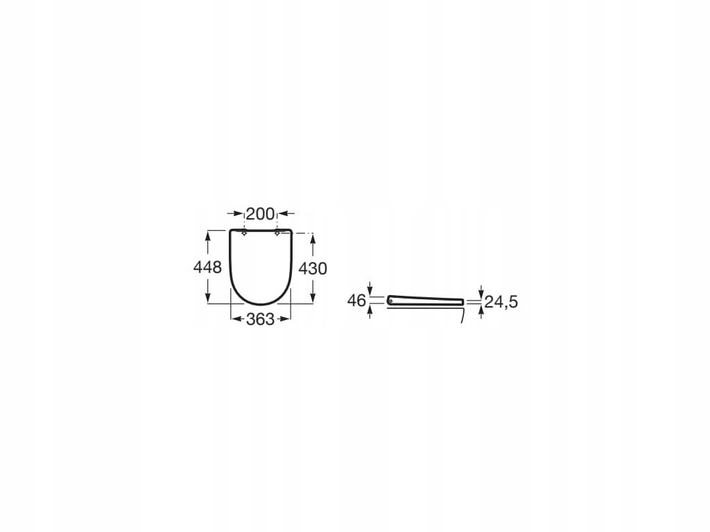 Deska WC ONA Wolnoopad. Duroplast Biały ROCA[5]