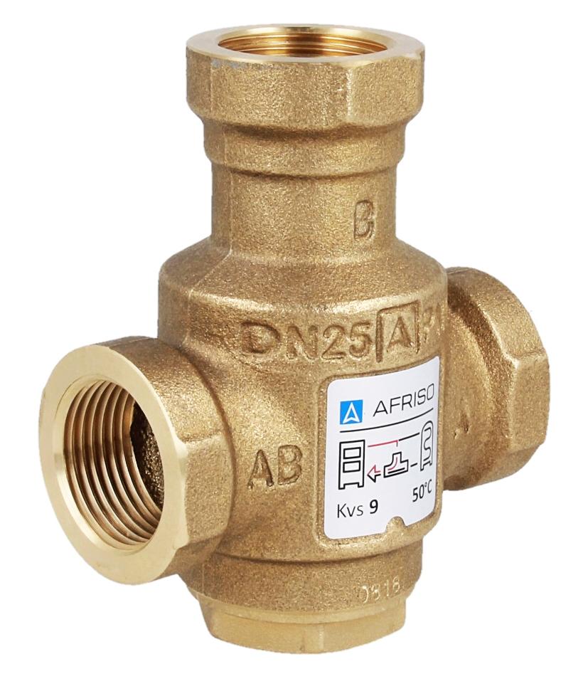AFRISO Zawór temperaturowy ATV 334, DN25, Rp 1 cal, kvs 9, 50°C