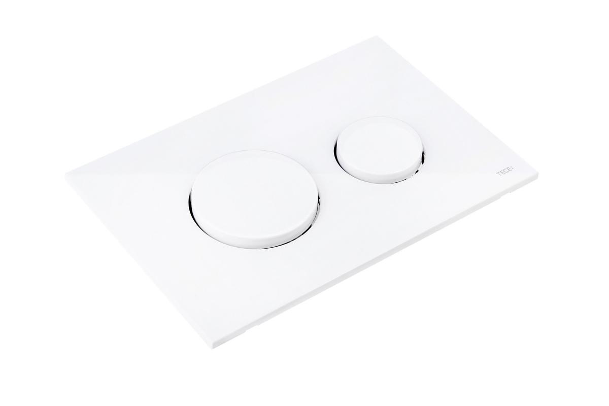 Przycisk spłukujący TECE loop podwójny do WC z tworz sztucz biały