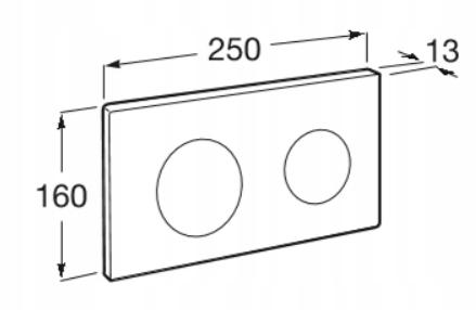 Przycisk spłukujący ROCA PL10 2-funkc do syst DUPLO ONE biały