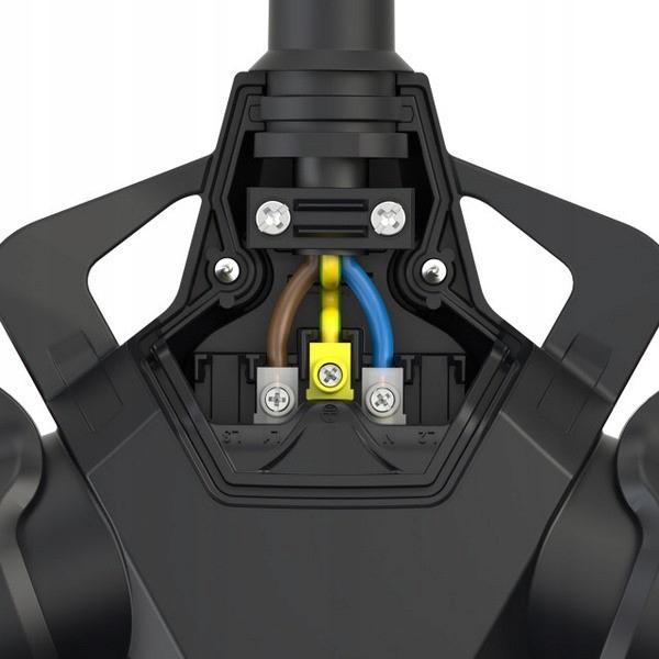 Rozgałęziacz potrójny Taurus2 16A 2 P+Z 250V z bolcem + zatyczka, gumowy IP