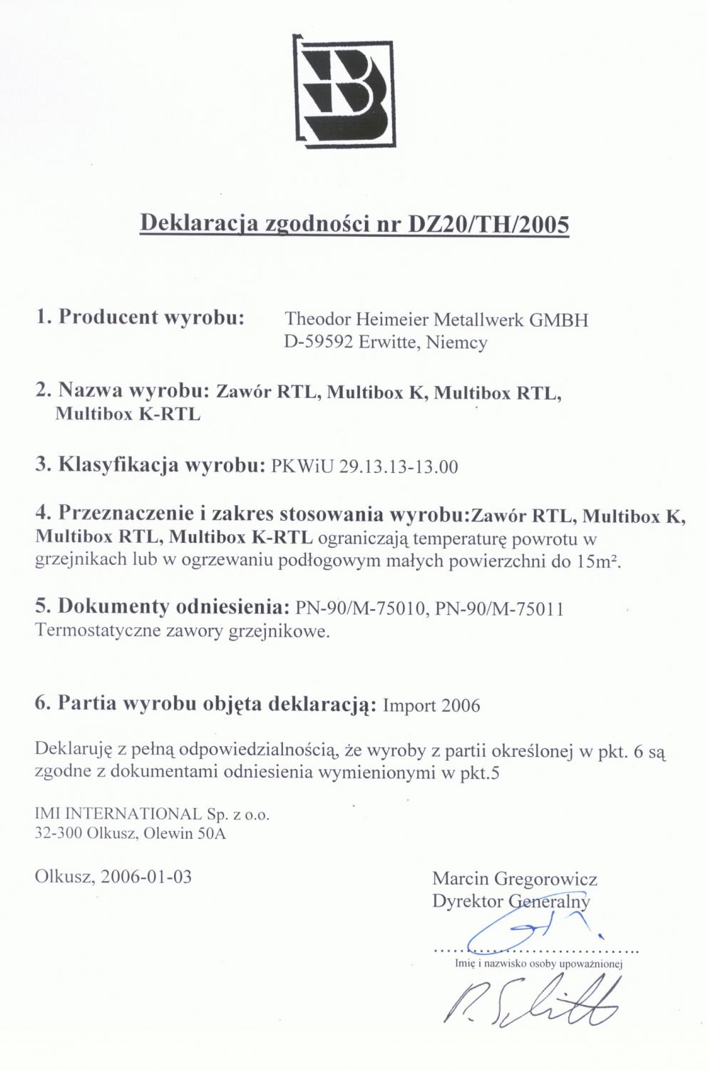 IMI HEIMEIER Multibox K-RTL - biały