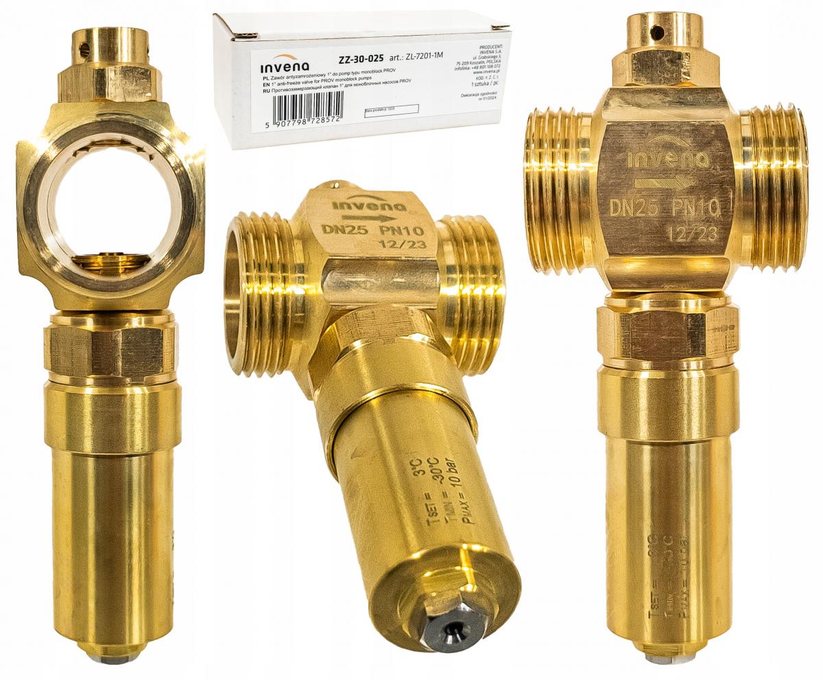 INVENA ZAWÓR ANTYZAMROŻENIOWY 1 DO POMP TYPU MONOBLOK PROV