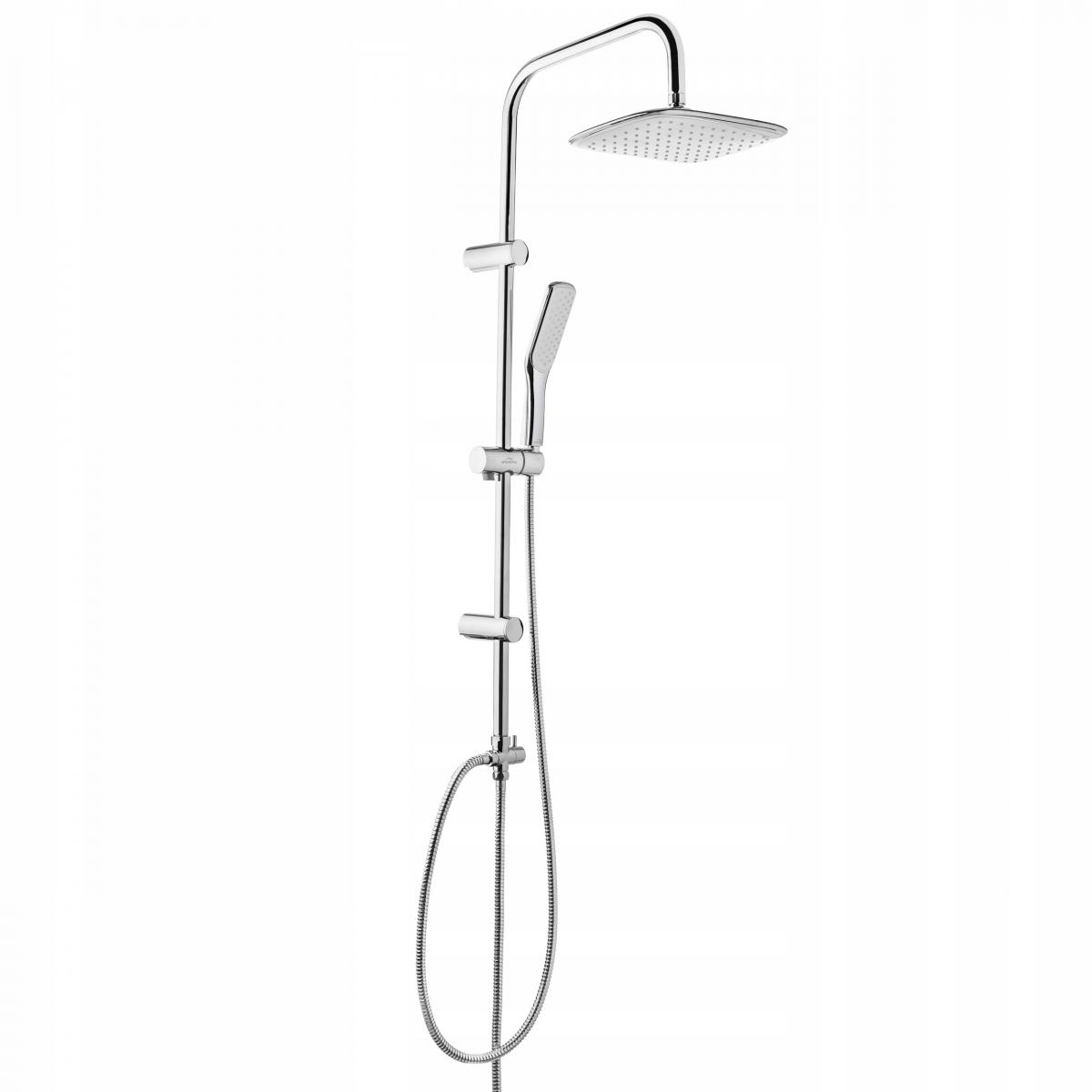 INVENA ZEST PODTYN Z BAT PODTYNK 2F DOKOS, KWADR CHROM, ROZETA