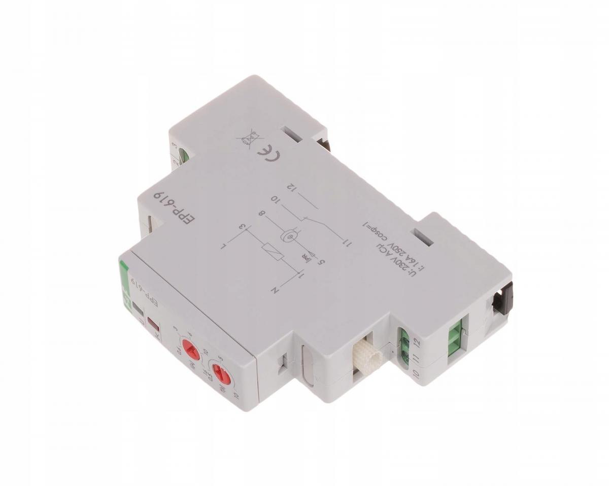 Przekaźnik prądowy z kanałem przelotowym, styki: 1P, Imax=16A, montaż na sz