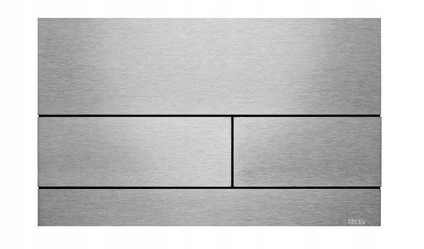 Przycisk spłukujący TECE square II podwójny do WC z metalu stal szczotkow