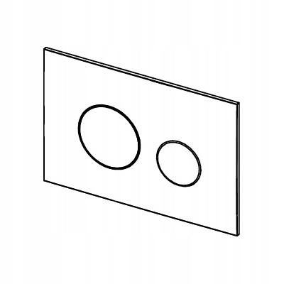 Przycisk spłukujący TECE loop podwójny do WC z tworz sztucz chrom połysk