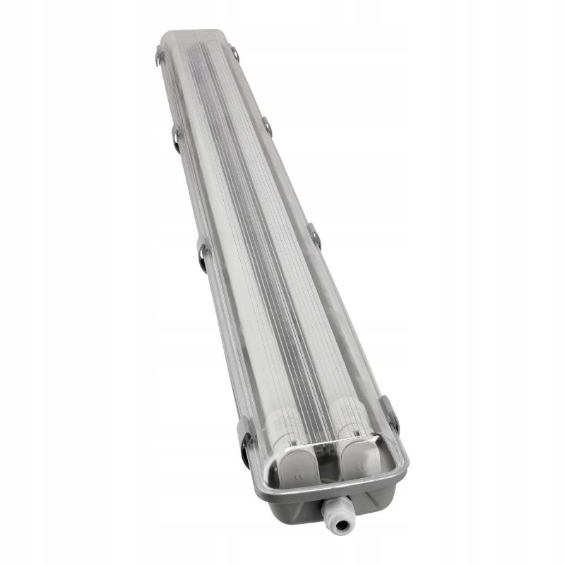 Oprawa hermetyczna do tub LED G13, 2xT8, 2x18W, 2x1800lm, 4000K, IP65, 120c