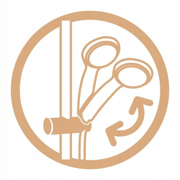 INVENA DESZCZOWNIA Z BATERIĄ NATRYSKOWĄ KALITEA INVENA TREND CZARNA