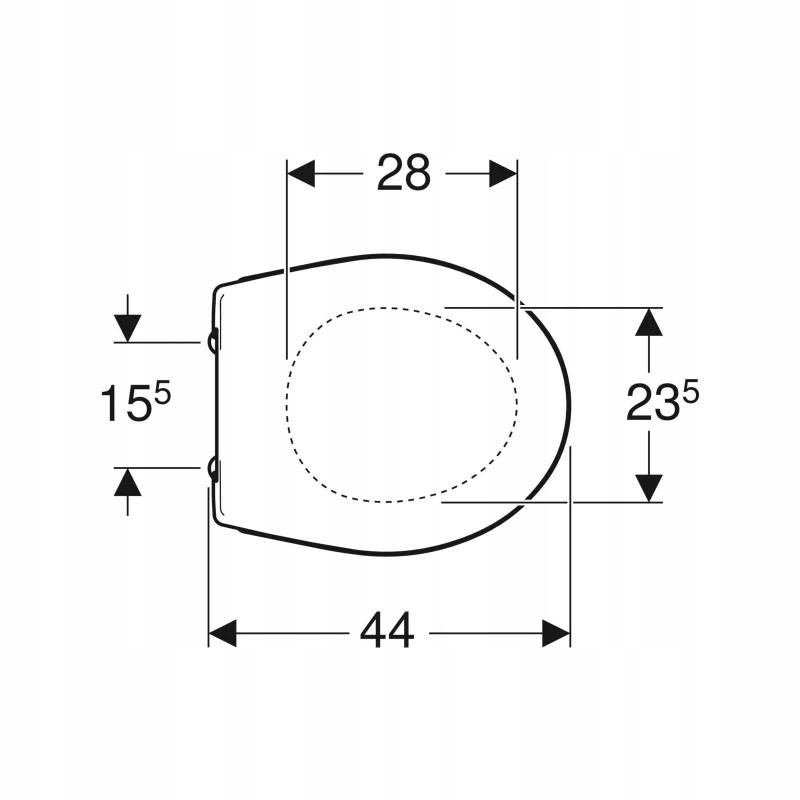 GEBERIT Deska miękka wolnoopadająca KOŁO REKORD K90117000 48h