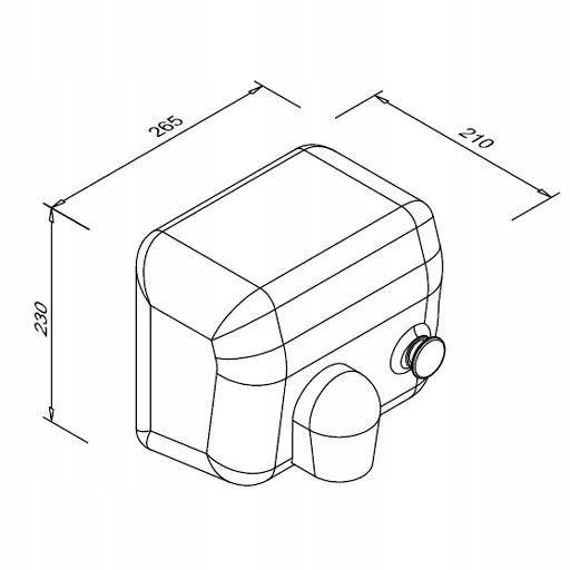 Suszarka do rąk 2300 W PONENTE