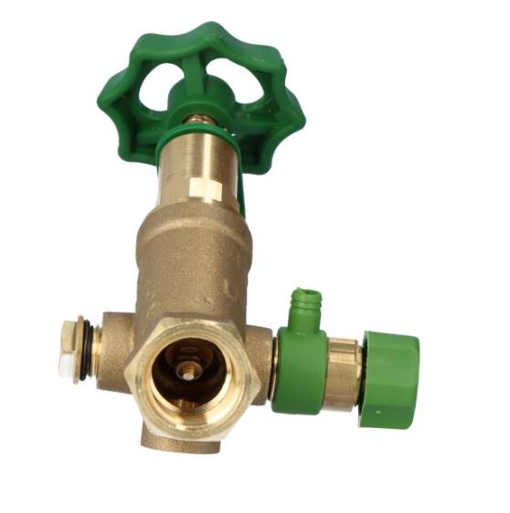 Zawór skośny odcinający antyskażeniowy PN16 DN20 3/4 (S)