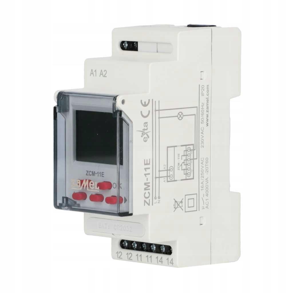 ZAMEL Programator czasowy 1-kanałowy, tygodniowy ECONO 230V AC ZCM-11E
