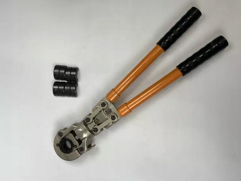 INVENA ZACISKARKA RĘCZNA DO ZŁĄCZEK ZAPRASOWYWANYCH + SZCZĘKI 16,20,26