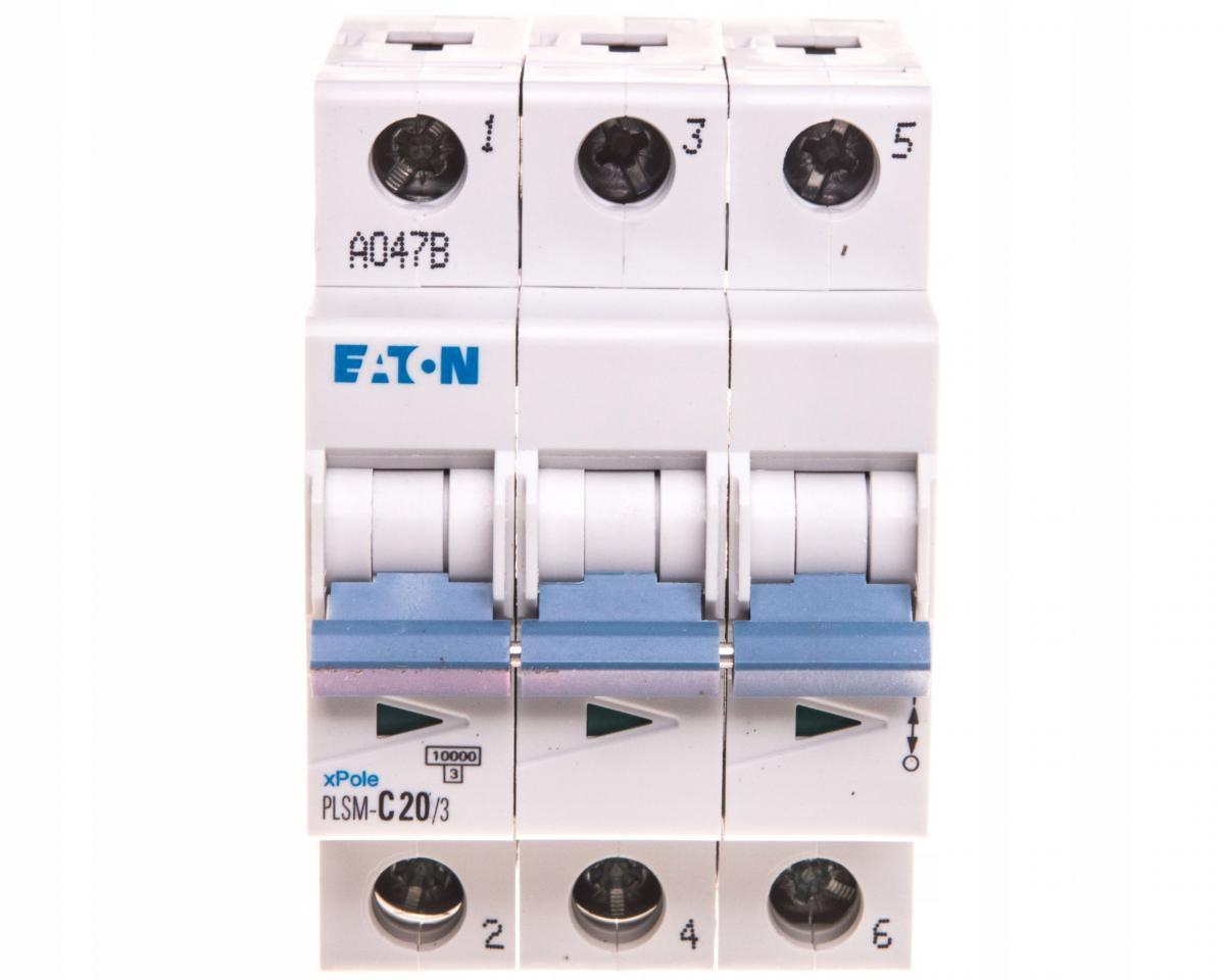 EATON Wyłącznik nadprądowy 3-biegunowy PLSM-C20/3-MW